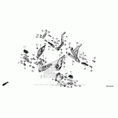 Схема вузла: Підніжки для Honda CRF1000 Africa Twin