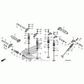 Схема узла: Распредвал & Клапан для Honda VT1300 Sabre