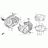 Схема вузла: Картер двигуна для Honda XR400