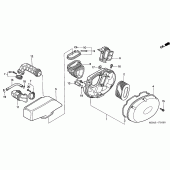 Схема узла: Воздушный фильтр для Honda VT750 Shadow A.C.E.