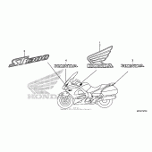 Схема узла: Mark для Honda ST1300 Pan-European