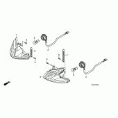 Схема вузла: Поворотники (XL125V7 / 8) для Honda XL125 Varadero