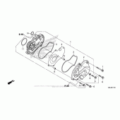 Схема вузла: Водяний насос для Honda NC700