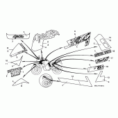 Схема вузла: Stripe / mark (XRV750N) для Honda XRV750 Africa Twin