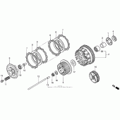 Схема вузла: Vt1100c2clutch для Honda VT1100 Shadow ACE