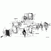 Схема вузла: Радіатор для Honda CRF1000 Africa Twin