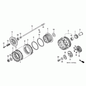 Схема вузла: Зчеплення для Honda XL1000V Varadero