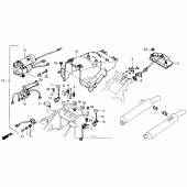 Схема узла: Заднее крыло b set 90 для Honda GL1500 Gold Wing