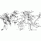 Схема вузла: Радіатор для Honda VT1100 Shadow Spirit