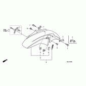 Схема вузла: Переднє крило для Honda CB1300 Super Four