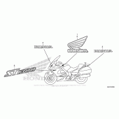 Схема вузла: Mark для Honda ST1300 Pan-European Police