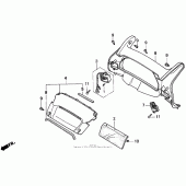 Схема узла: Meter panel для Honda ST1100 Pan-European