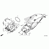 Схема вузла: Заднє крило для Honda CTX700