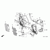 Схема вузла: Радіатор (CR250R2-4) для Honda CR250