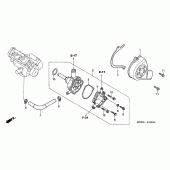 Схема узла: Водяной насос для Honda CBR600 CBR600FS Sport Edition