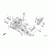 Схема вузла: Ліва кришка картера для Honda CRF250 CRF250R