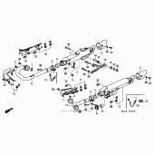 Схема узла: Выхлопная система для Honda VTX1800