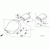 Схема вузла: Сидіння для Honda VT750 Shadow ACE