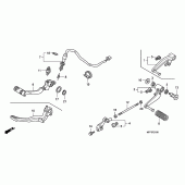 Схема вузла: Педаль (Лапка) для Honda CB1300 Super Four