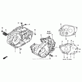 Схема узла: Картер двигателя для Honda XR400