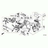 Схема узла: Электрооборудование для Honda CB1100