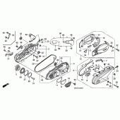 Схема узла: Задний рычаг (Маятник) (2) для Honda FJS600 Silver Wing