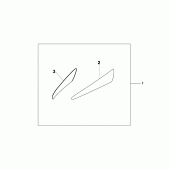 Схема вузла: Side fairing accent для Honda XL1000V Varadero