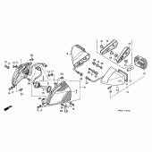 Схема узла: Поворотники для Honda CBR1000 CBR1000F