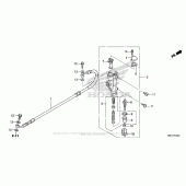 Схема вузла: Задній гальмівний циліндр для Honda CRF450 CRF450X
