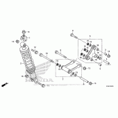 Схема вузла: Задній амортизатор для Honda CB300F