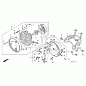 Схема вузла: Фара (CBF600N / NA) для Honda CBF600