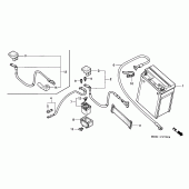 Схема вузла: Акумулятор для Honda CB600F Hornet