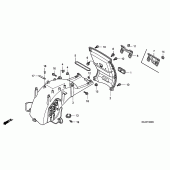 Схема узла: Заднее крыло (1) для Honda GL1800 Gold Wing