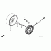 Схема узла: Генератор для Honda CBR600 CBR600F