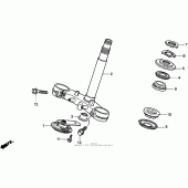 Схема узла: Рулевая траверса для Honda CBR900RR CBR900RR Fireblade