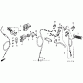 Схема узла: Рулевой рычаг для Honda CR250