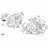 Схема вузла: Картер двигуна для Honda XR250