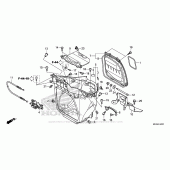 Схема вузла: Ящик для багажу для Honda NC700