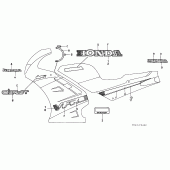 Схема вузла: Stripe / mark (3) (VFR750FN) для Honda VFR750F Interceptor