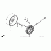 Схема вузла: Генератор для Honda CBR600 CBR600F4i