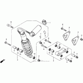 Схема вузла: Задній амортизатор для Honda CBR900RR CBR919RR Fireblade