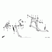 Схема узла: Подставка для Honda GL1800 Gold Wing