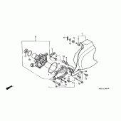 Схема вузла: Водяний насос для Honda VT600 Shadow VLX