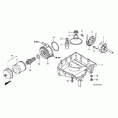 Схема вузла: Масляний насос & Піддон для Honda CB900 Hornet