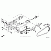Схема вузла: Задній важіль (Маятник) для Honda CB1100 CB1100