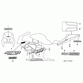 Схема вузла: Mark / stripe (VTR1000SP2 / 3- E / ED / F / U) (VTR1000SP4 / 5/6) для Honda VTR1000 VTR SP-2