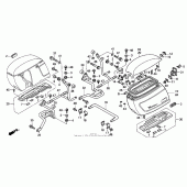 Схема вузла: Gl1500ct saddlebag для Honda GL1500 Valkyrie Tourer