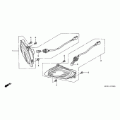 Схема узла: Поворотники для Honda ST1300 Pan-European