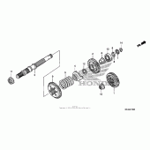 Схема узла: Final shaft для Honda GL1800 Gold Wing