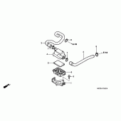 Схема узла: Вторичный воздушный фильтр для Honda VT750 Black Widow